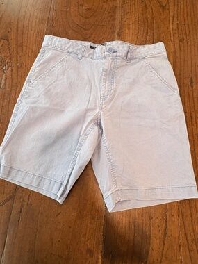 Calvin Klein Women's Light Blue Stretch Cotton Chino Shorts Size 30 (10 US)